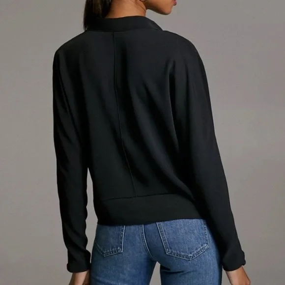 NWOT - Aritzia Babaton Martin Blouse in Dark Slate - Picture 2 of 10